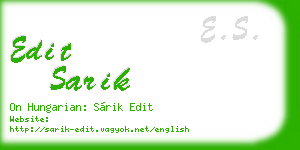 edit sarik business card